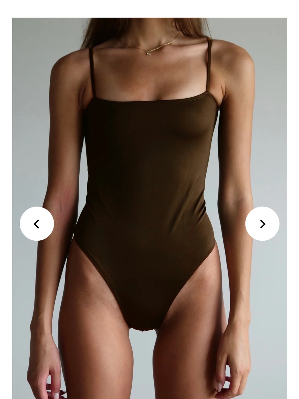 Coulburne NWT Chocolate Brown One-Piece Swimsuit